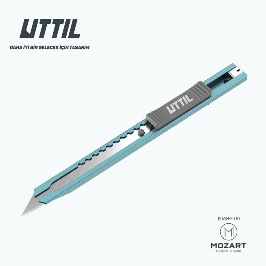 Mozart Uttil Maket Bıçağı İnce Model Turkuaz - 2