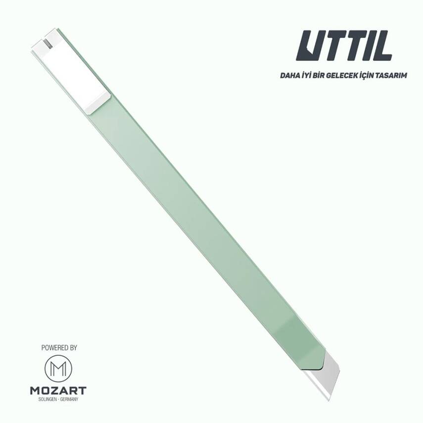 Mozart Uttil Maket Bıçağı İnce Model Yeşil - 4