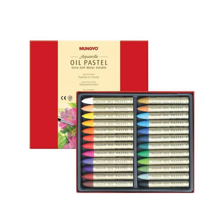 Mungyo Aquarelle Oil Pastel 24 - 1