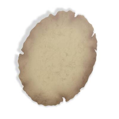 Natural Oval Burnt Paper | L 21x30