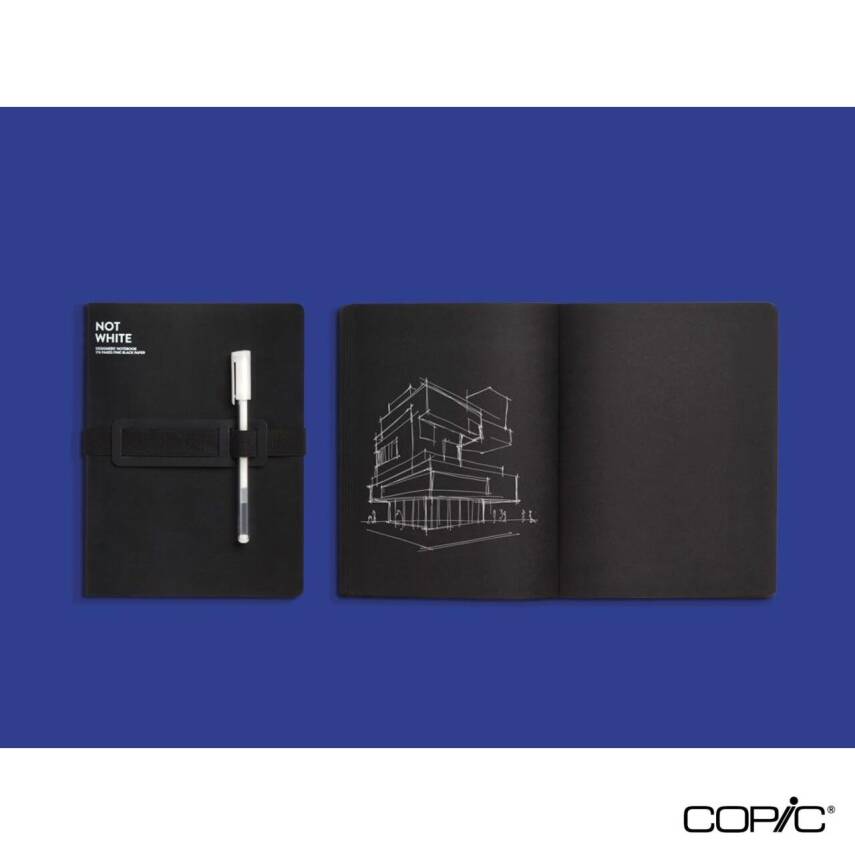 Nuuna Çizgisiz Premium Defter Siyah A5 120 gr 176 Sayfa - 5