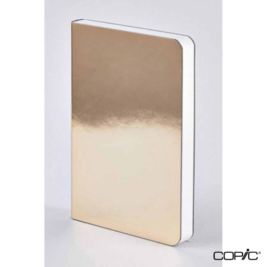 Nuuna Dotted Premium Notebook Shiny Starlet Gold A6 120 gr 176 Pages - 2