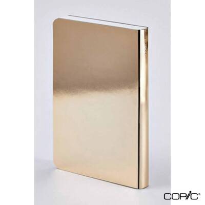 Nuuna Dotted Premium Notebook Shiny Starlet Gold A6 120 gr 176 Pages - 3