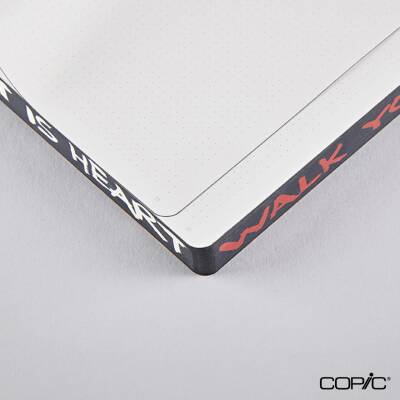 Nuuna Dotted Premium Notebook Walking Art By Marija Mandic A5 120 gr 256 Pages - 4