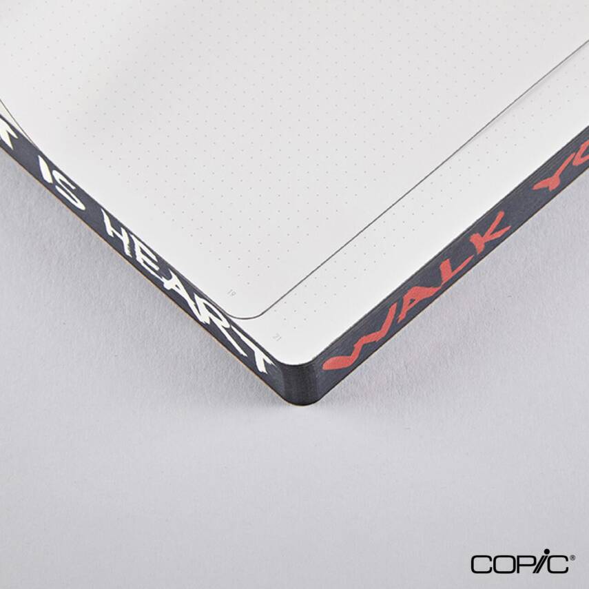 Nuuna Dotted Premium Notebook Walking Art By Marija Mandic A5 120 gr 256 Pages - 4