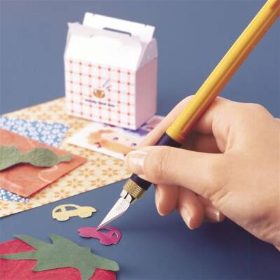 Olfa Ak-4 Professional Kretuar Utility Knife with 3 Different Blade Spares - 2