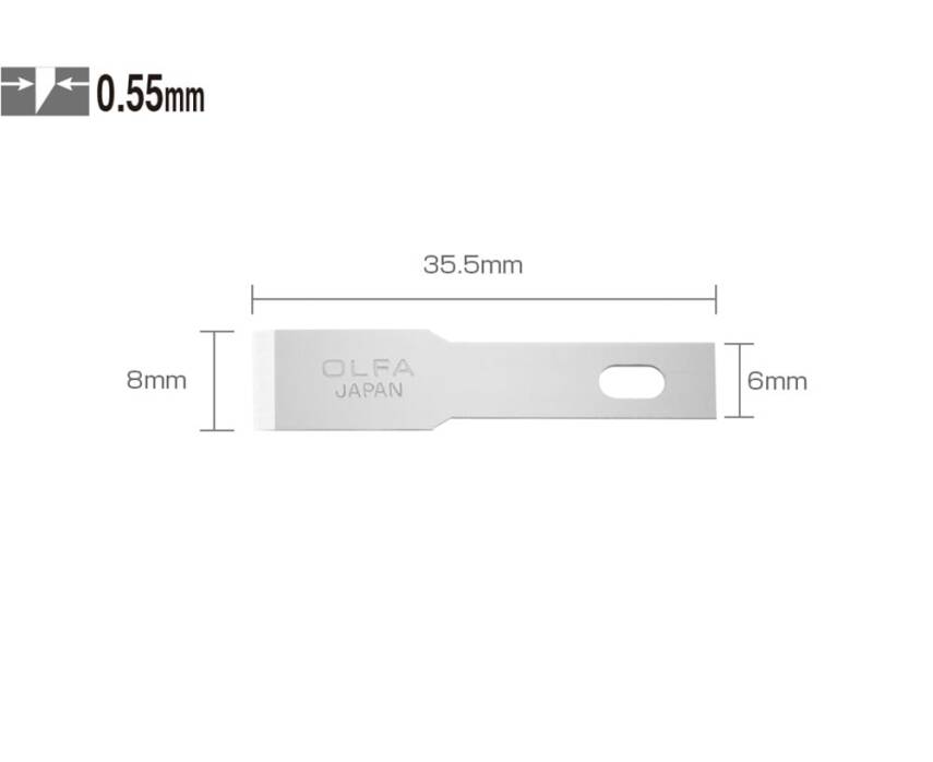 Olfa KB4-F/5 Kretuar Bıçağı Yedeği 5'li AK4 Yedeği - 1