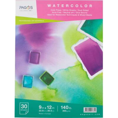 PAGOS Suluboya Defteri 22,9 cm x 30,5 cm 300 Gr 30 Yp.