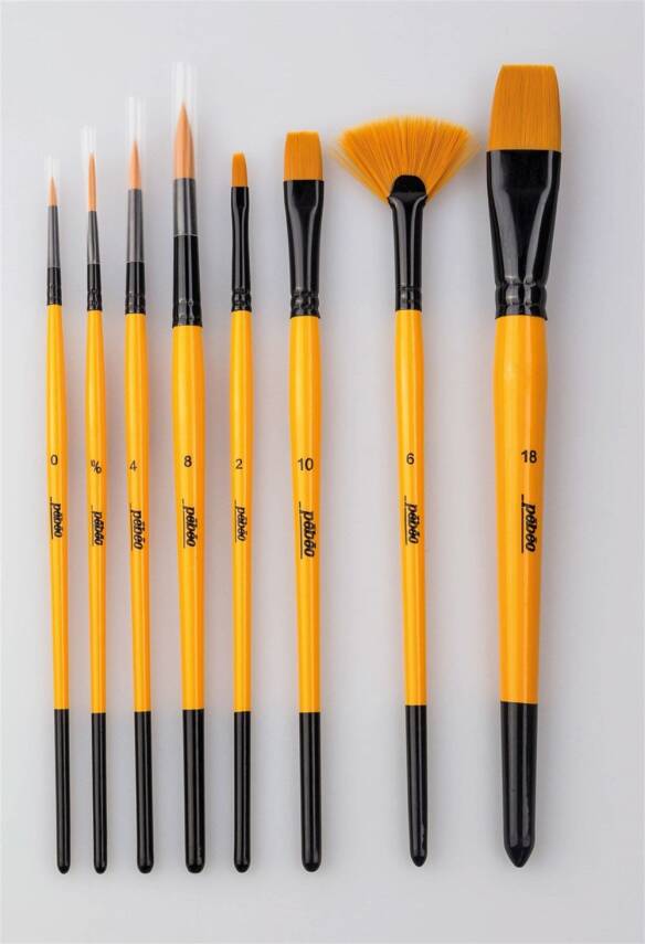 Pebeo 8-Piece Brush Set - Set 4 - 1