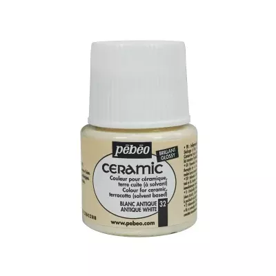 Pebeo Ceramic Paint 45 ml Antique White