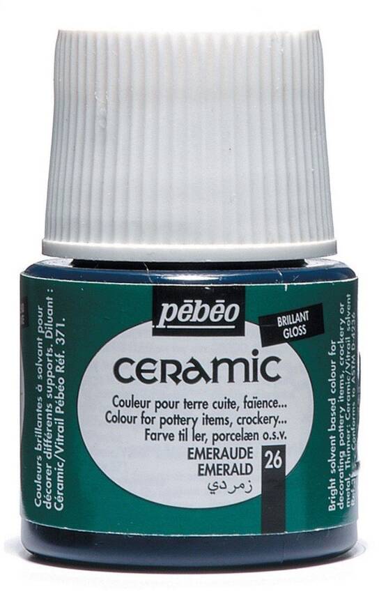 Pebeo Ceramic Paint 45 ml Emerald - 1