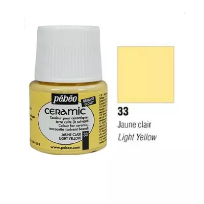 Pebeo Ceramic Paint 45 ml Light Yellow