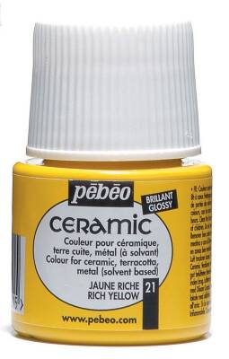 Pebeo Ceramic Paint 45 ml Rich Yellow - 1