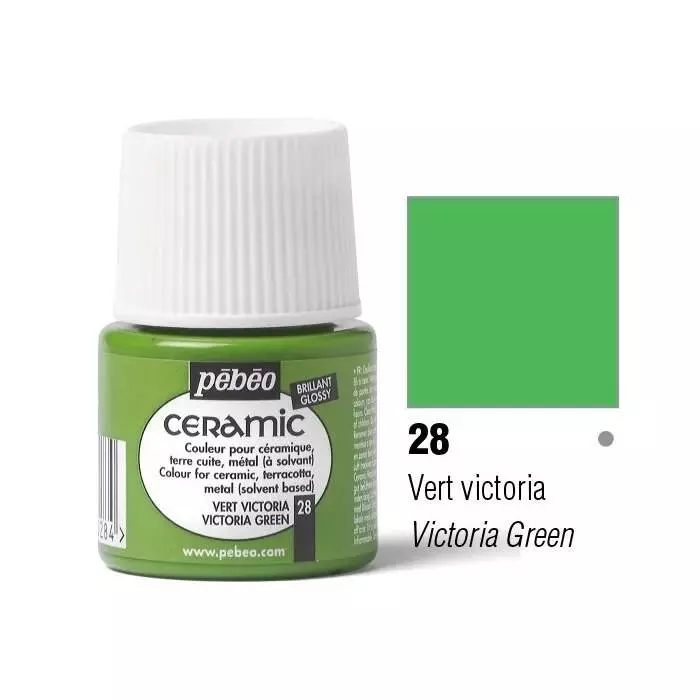 Pebeo Ceramic Paint 45 ml Victoria Green - 1