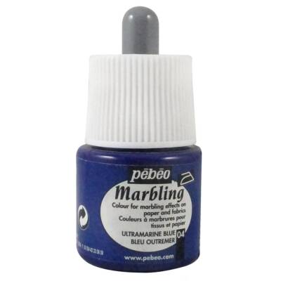 Pebeo Marbling Marbling Paint 45 ml Bottle 04 Ultramarine Blue