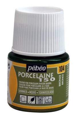 Pebeo Porcelaine 150 Fırınlanabilir Porselen Boyası 45 ml 104 Shimmer Bronze
