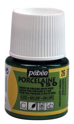 Pebeo Porcelaine 150 Fırınlanabilir Porselen Boyası 45 ml 26 Malachite Green