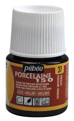 Pebeo Porcelaine 150 Fırınlanabilir Porselen Boyası 45 ml 37 Esterel Brown