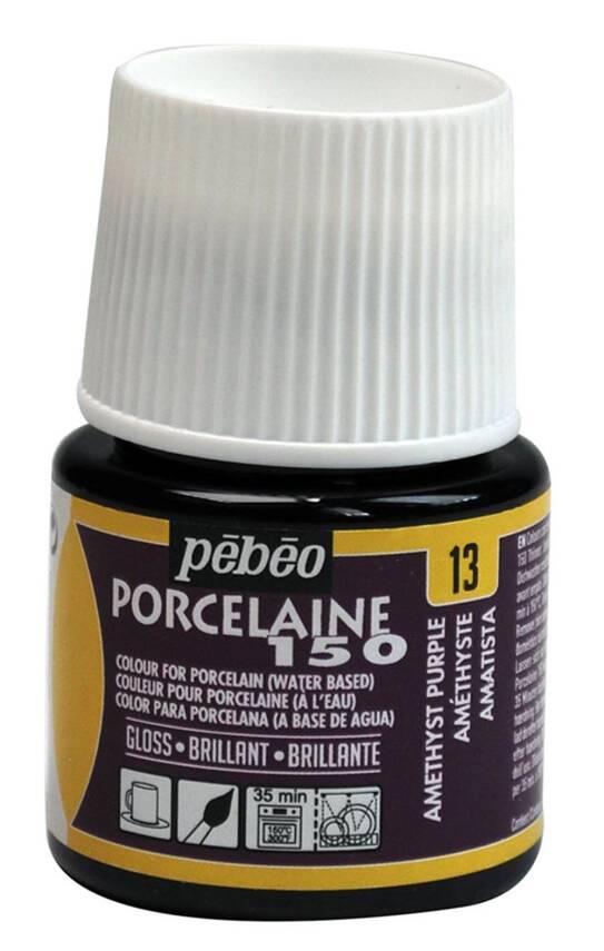 Pebeo Porcelaine 150 Fırınlanabilir Porselen Boyası 45 ml Amethyst Purple - 1