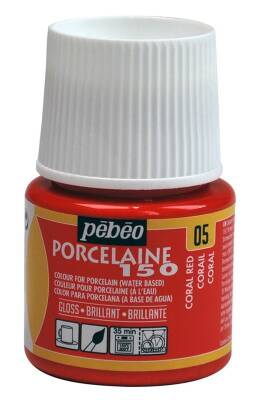 Pebeo Porcelaine 150 Fırınlanabilir Porselen Boyası 45 ml Coral Red