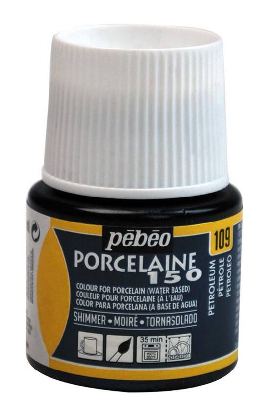 Pebeo Porcelaine Paint 45 ml 109 Shimmer Petrolleum - 1