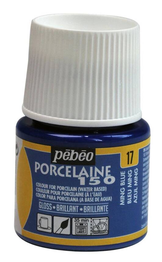 Pebeo Porcelaine Paint 45 ml 17 Ming Blue - 1