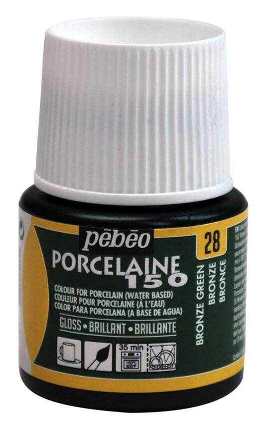 Pebeo Porcelaine Paint 45 ml 28 Bronze Green - 1