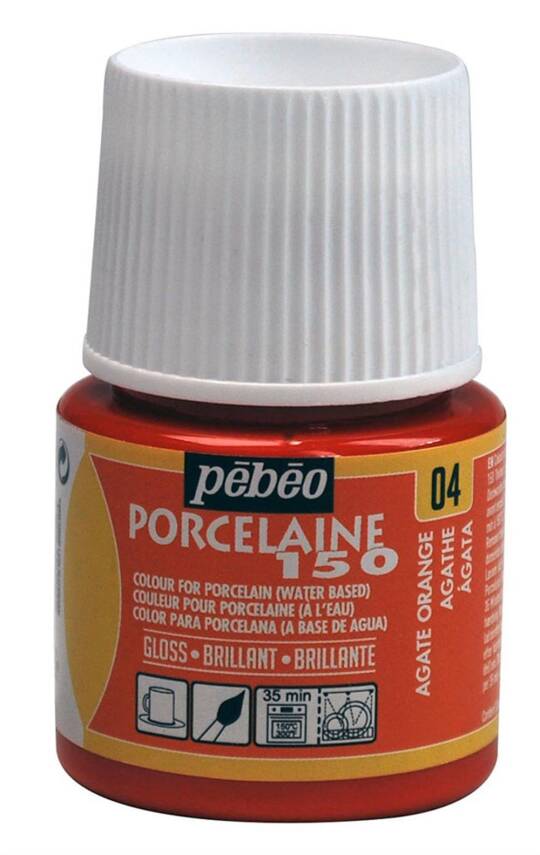 Pebeo Porcelaine Paint 45 ml Agate Orange - 1