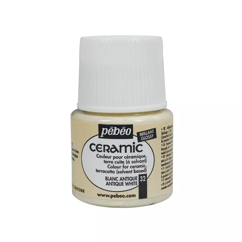 Pebeo Seramik Boyası 45 ml Antique White - 1