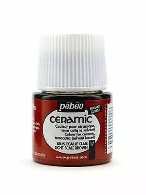 Pebeo Seramik Boyası 45 ml Light Scale Brown - 1