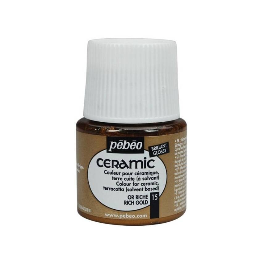 Pebeo Seramik Boyası 45 ml Rich Gold - 1