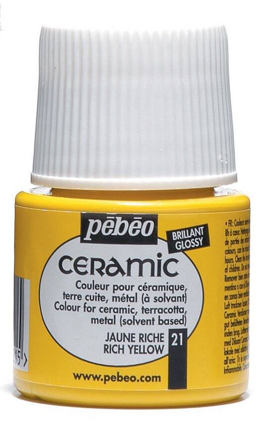 Pebeo Seramik Boyası 45 ml Rich Yellow - 1