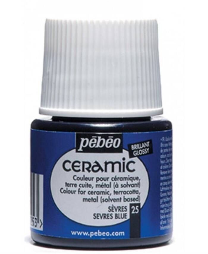 Pebeo Seramik Boyası 45 ml Serves Blue - 1