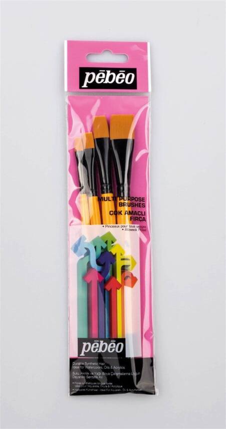 Pebeo Set-10 4-Piece Brush Set - 1