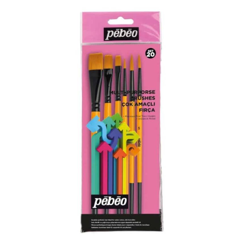 Pebeo Set-20 6-Piece Brush Set - 1