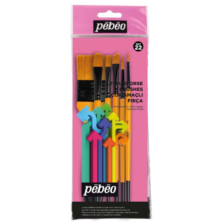 Pebeo Set-22 6-Piece Brush Set - 1