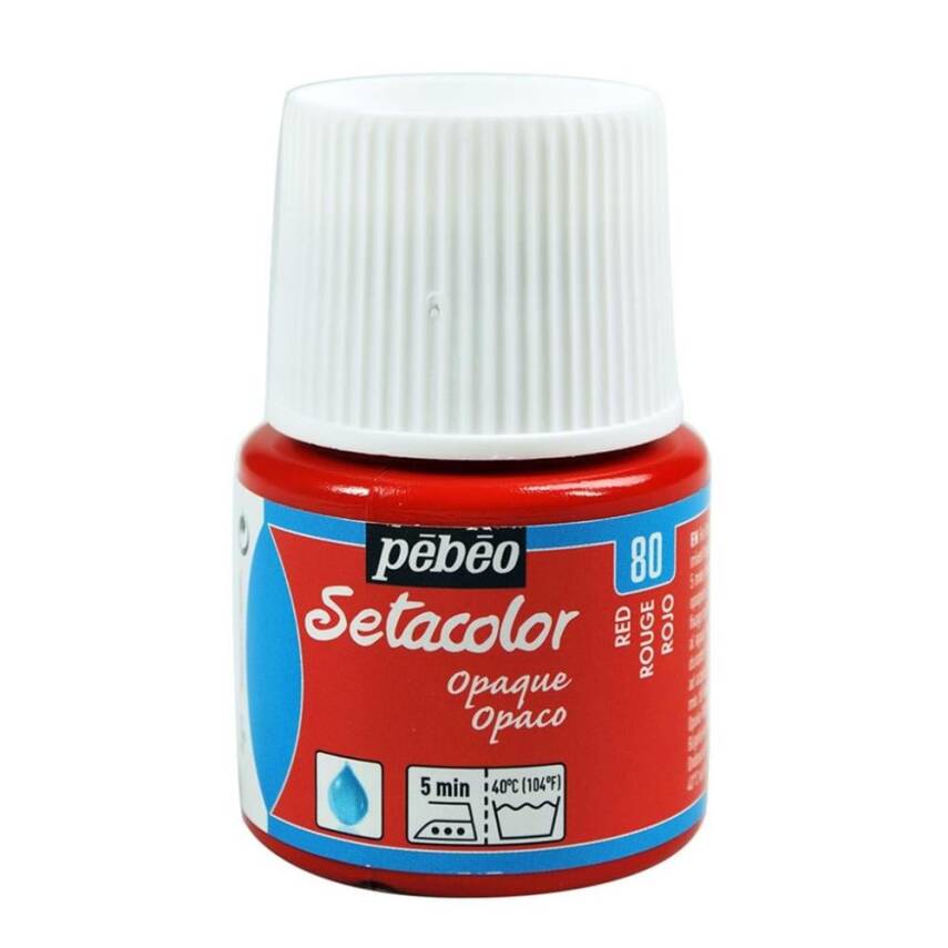 Pebeo Setacolor Opak Kumaş Boyası 45 ml Red - 1