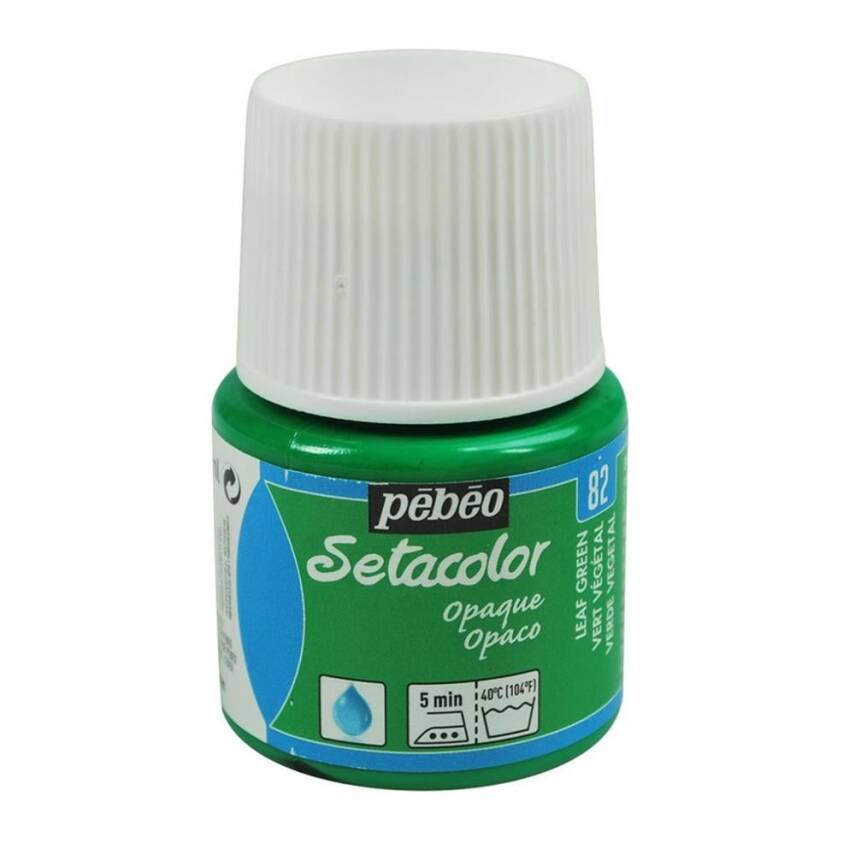 Pebeo Setacolor Opaque Fabric Paint 45 ml Leaf Green - 1