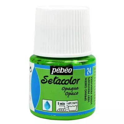 Pebeo Setacolor Opaque Fabric Paint 45 ml Vert Printemps
