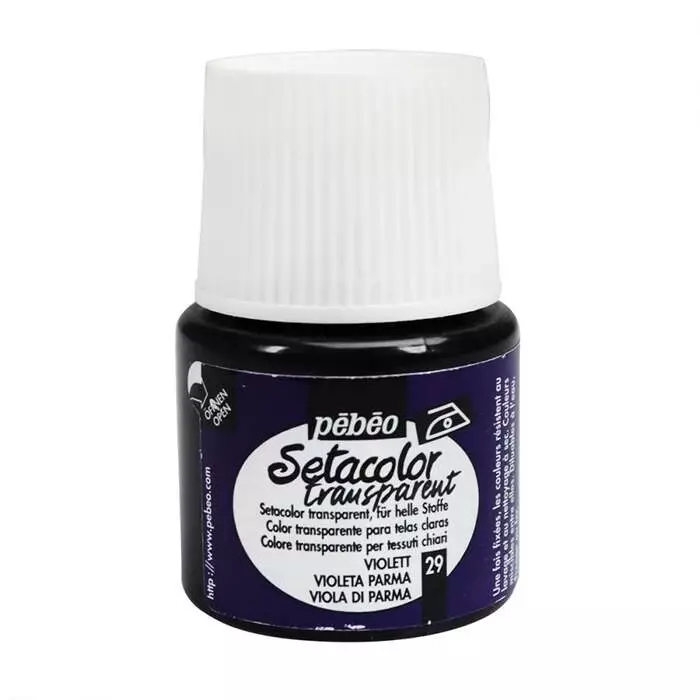 Pebeo Setacolor Opaque Fabric Paint 45 ml Violet de Parme - 1