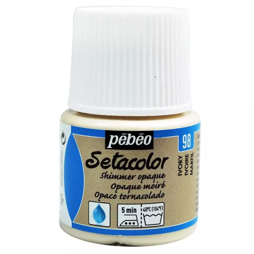 Pebeo Setacolor Opaque Fabric Paint 45 ml YD Ivory - 1