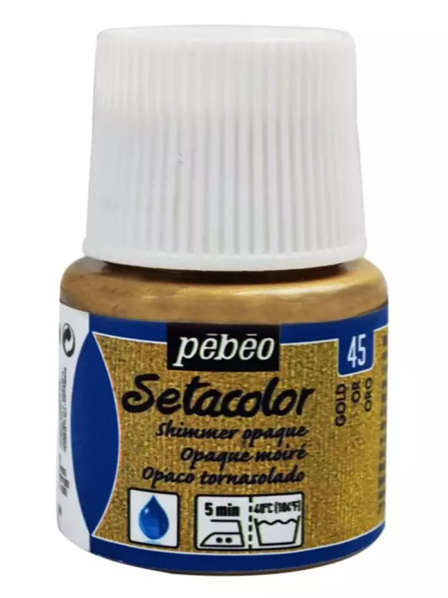 Pebeo Setacolor Opaque Fabric Paint 45 ml YD Or Moire - 1