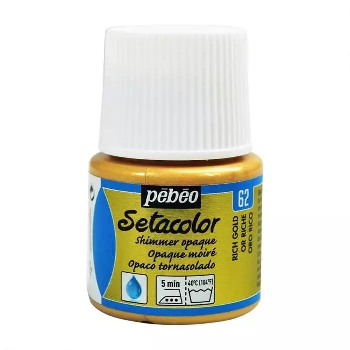 Pebeo Setacolor Opaque Fabric Paint 45 ml YD Rich Gold - 1
