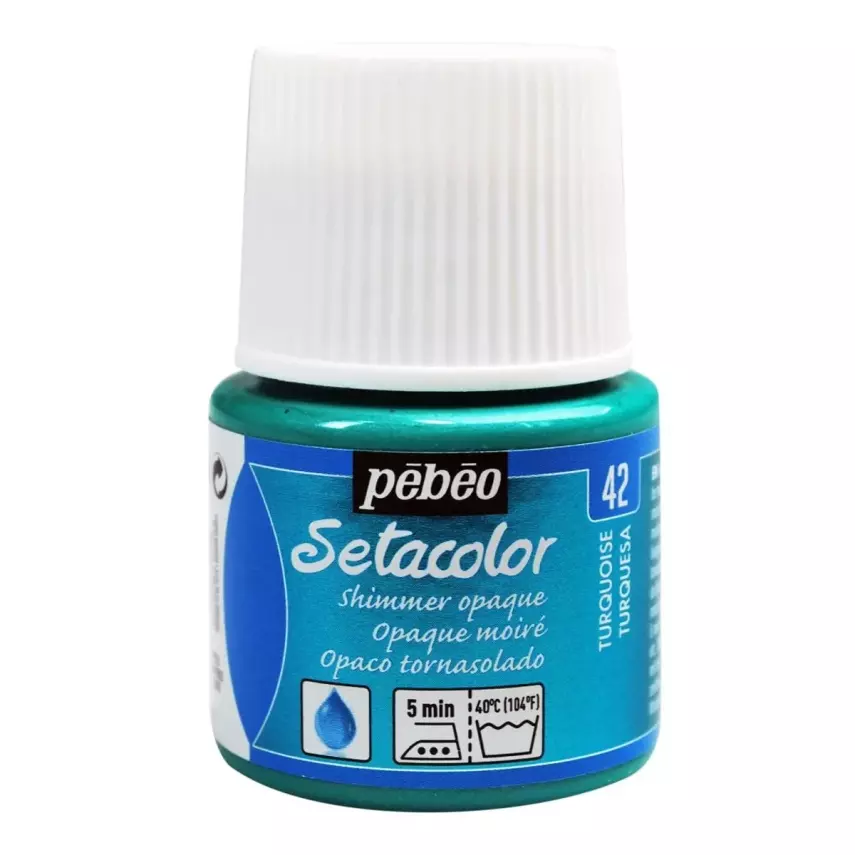 Pebeo Setacolor Opaque Fabric Paint 45 ml YD Turquoise - 1
