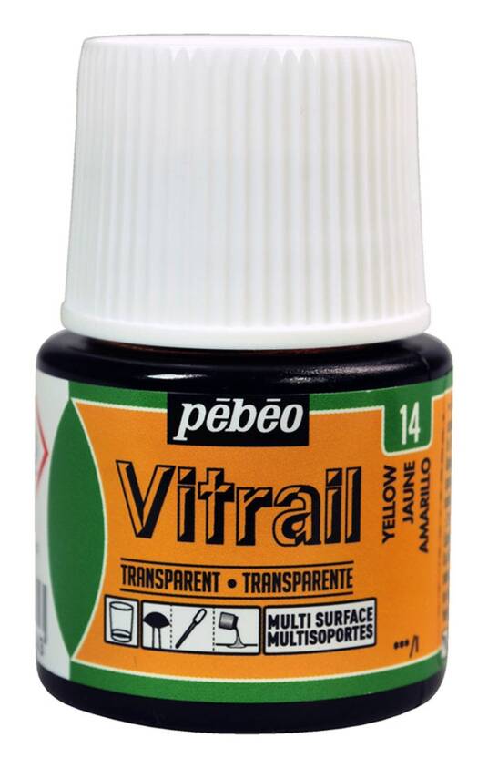 Pebeo Vitrail Cam Boyası 45 ml 14 Yellow - 1