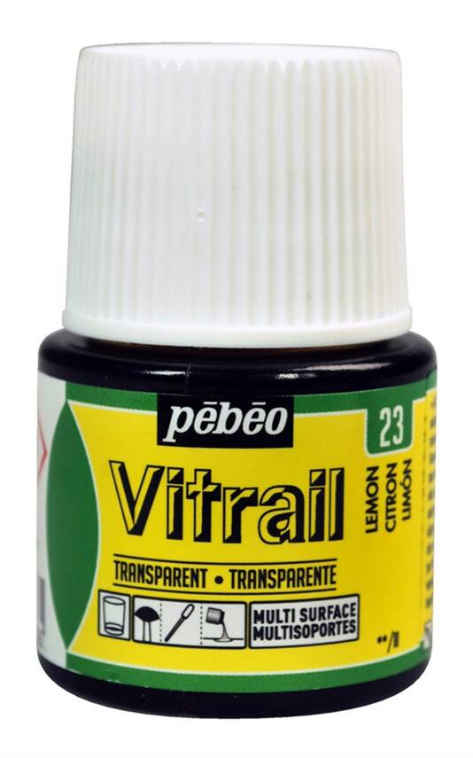 Pebeo Vitrail Cam Boyası 45 ml 23 Lemon - 1