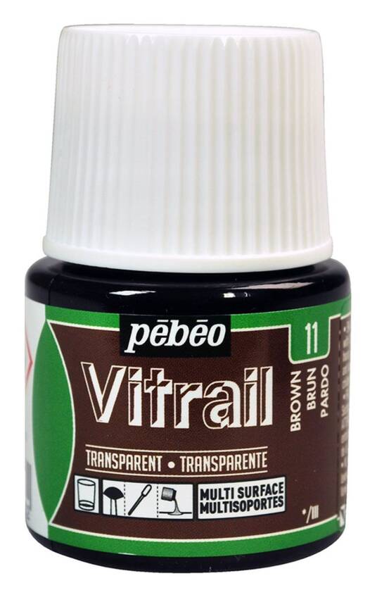 Pebeo Vitrail Glass Paint 45 ml 11 Brown - 1
