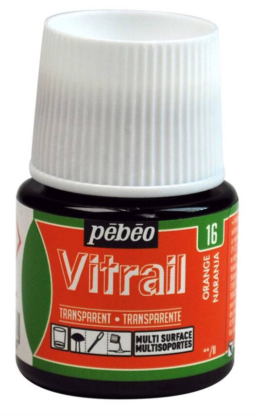 Pebeo Vitrail Glass Paint 45 ml 16 Orange - 1
