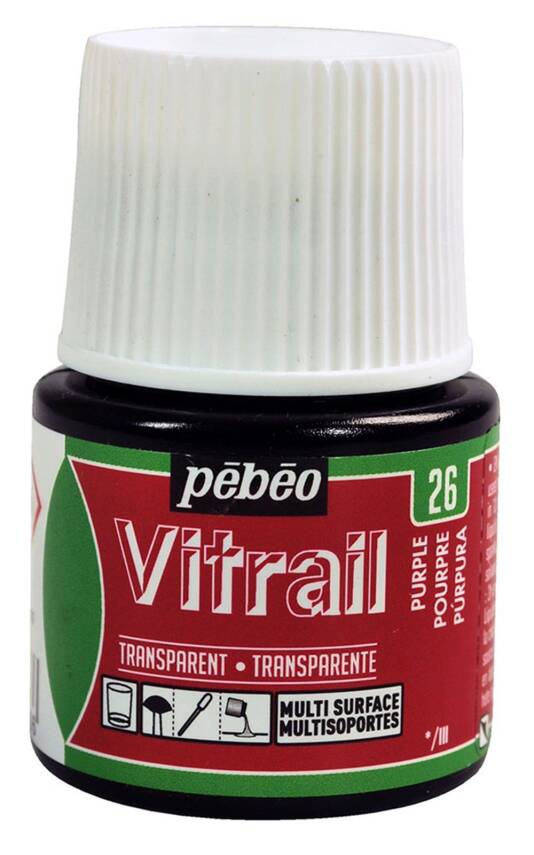 Pebeo Vitrail Glass Paint 45 ml 26 Purple - 1