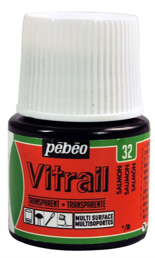 Pebeo Vitrail Glass Paint 45 ml 32 Salmon - 1